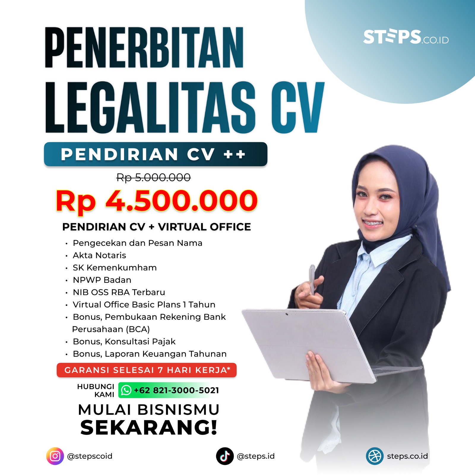 Pendirian CV + VO