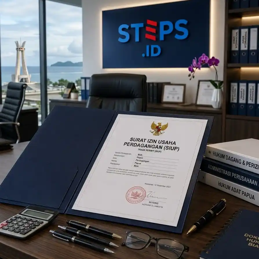 Ilustrasi dokumen legal dan perizinan batang