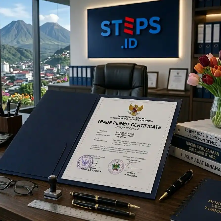 Ilustrasi dokumen legal dan perizinan manado