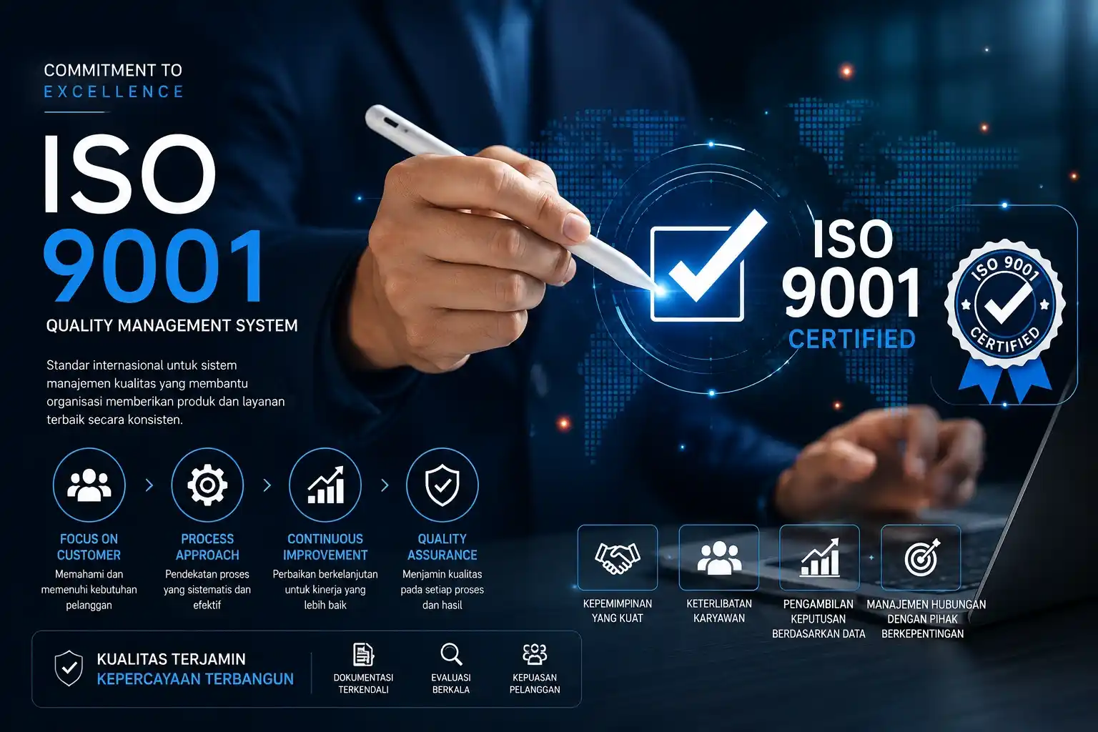 Konsultan pengurusan ISO 9001 Sistem Manajemen Mutu Palu